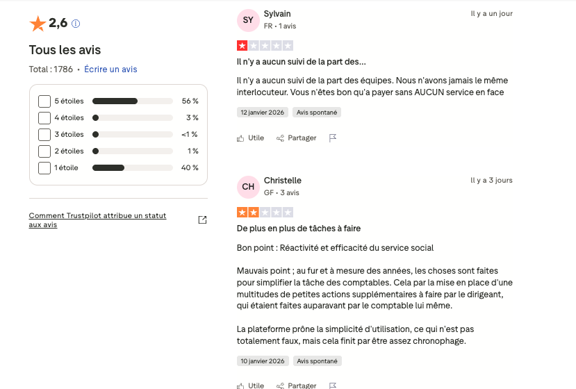 Avis clients Clémentine comptable